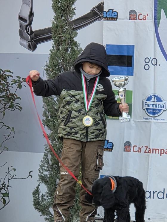 Leonardo con la coppa