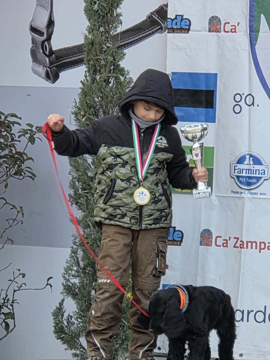Leonardo con la coppa